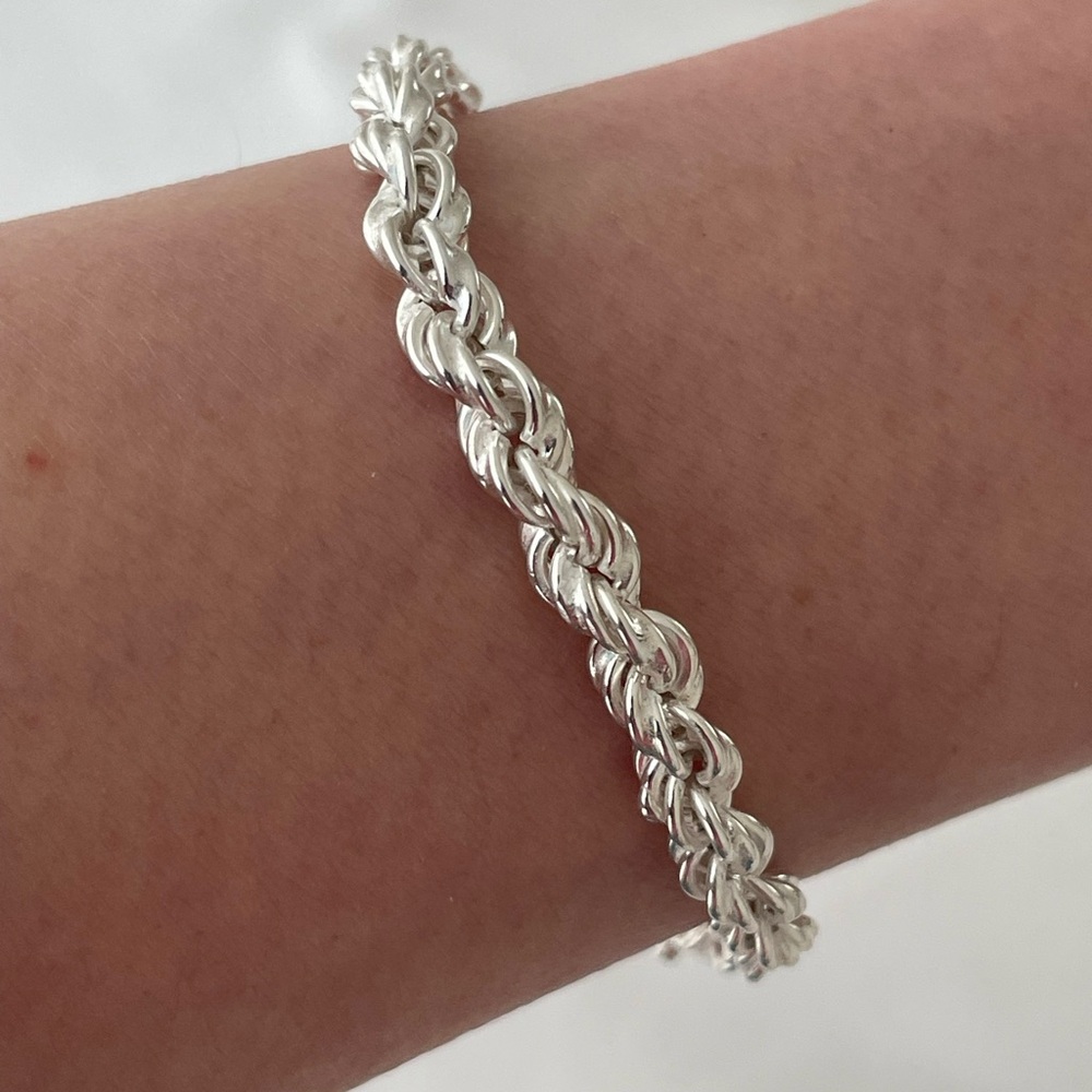 NWT Emily Rope Bracelet // Italian Sterling Silver